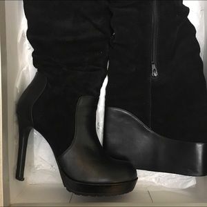 Jessica Simpson Vaness suede and leather boots